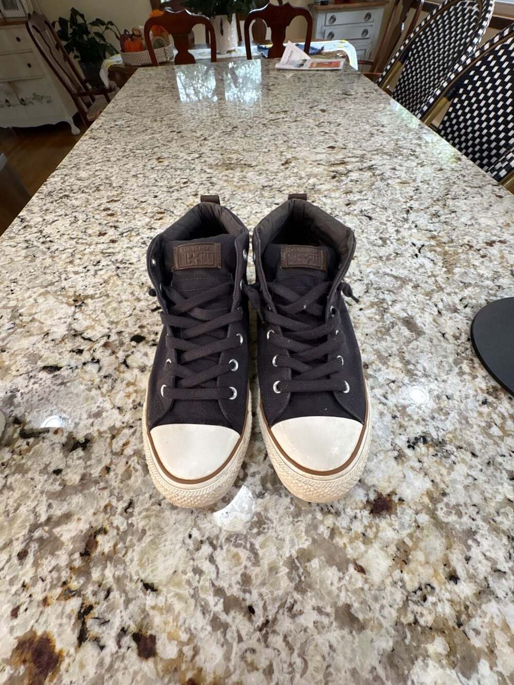 Converse Chuck Taylor All Star Street Mid Size 10.5 Dark Grey Canvas Sneaker